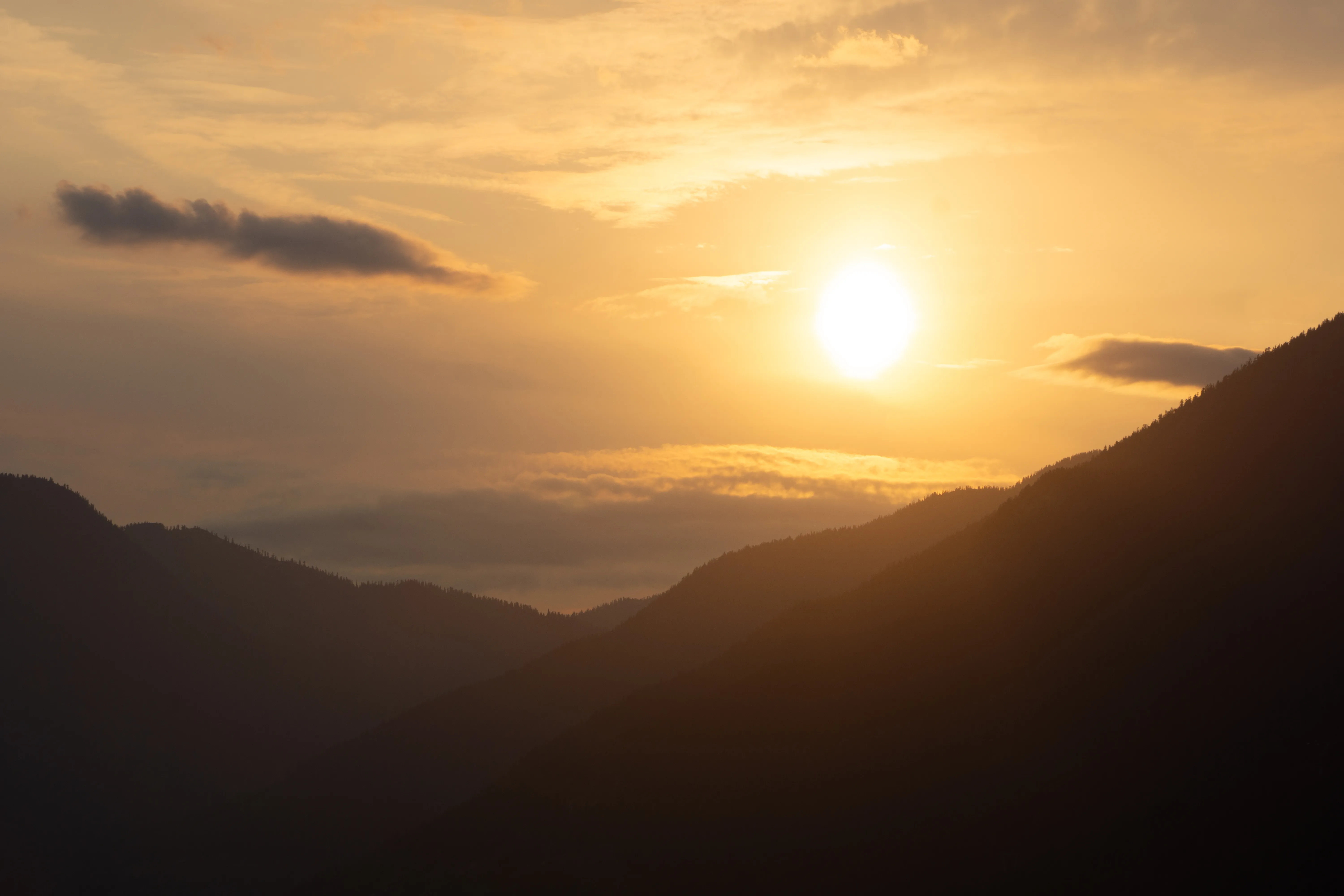 Sunset from the base of the Stawamus Chief